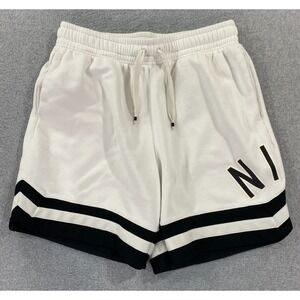 Nike Air Men's Fleece Spell Out Shorts Size Large Drawstring Elastic Waist